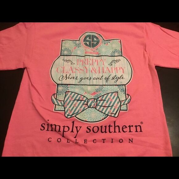 Simply Southern Women's Preppy Classy & Happy - Picture 1 of 4